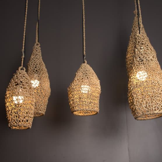 Bhavana Craft - Kenya Lamp handmade natural decor
